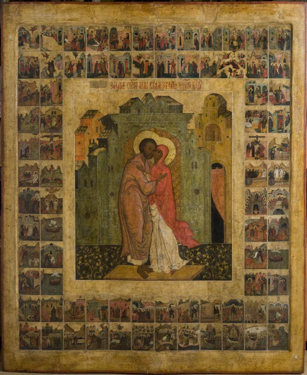 храмовая икона святых и праведных Богоотец Иоакима и Анны