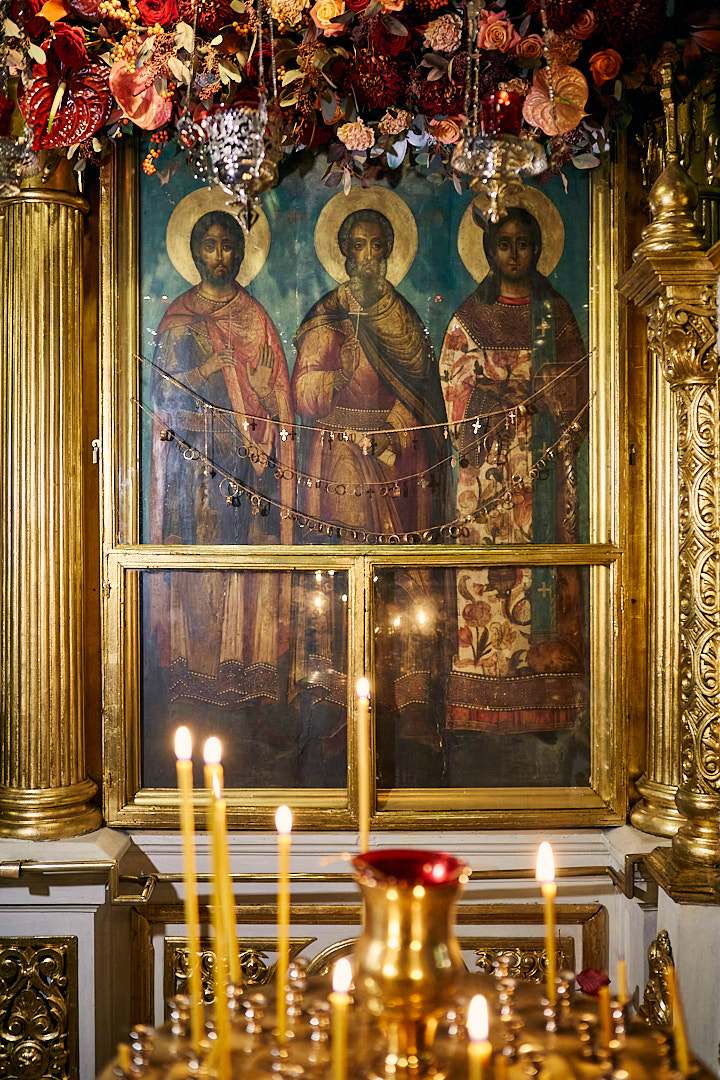 храмовая икона мучеников и исповедников Гурия, Самона и Авива